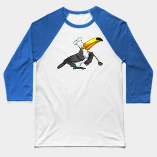 Toucan Chef Cooking spoon Baseball T-Shirt